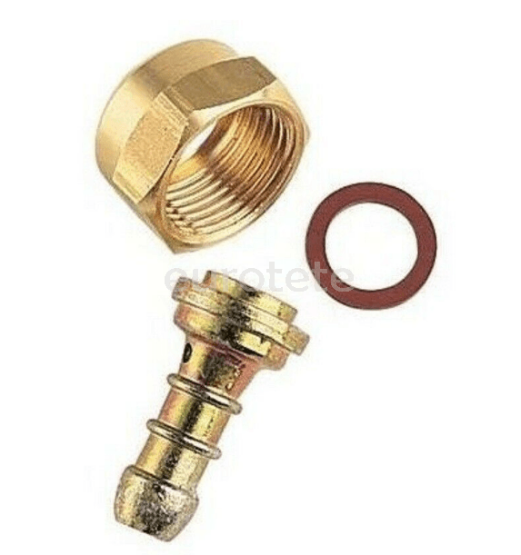 Gas 20 / 150 adaptador tetina gas para tubo flexible  - 330025 - Eurotete