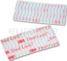 3M con 4 pegatinas transparentes rectangulares 10 x 2 en velcro Dual Lock™  - 620548 - Eurotete