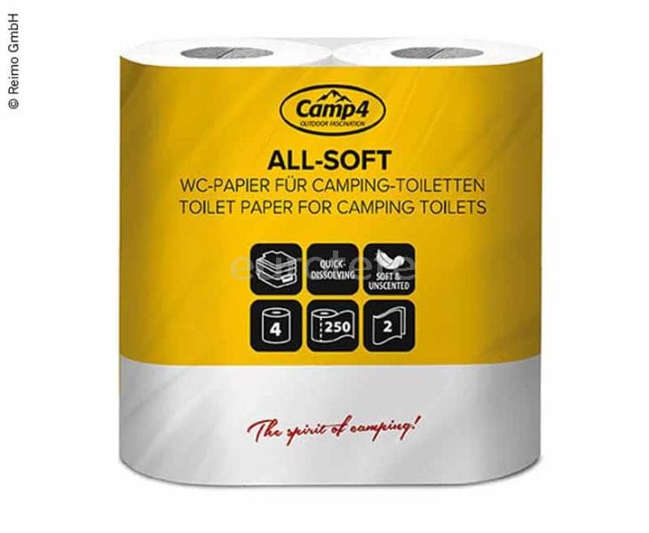 Papel higienico camp4 especial para autocaravana, camper y nautica  - 66334 - Eurotete
