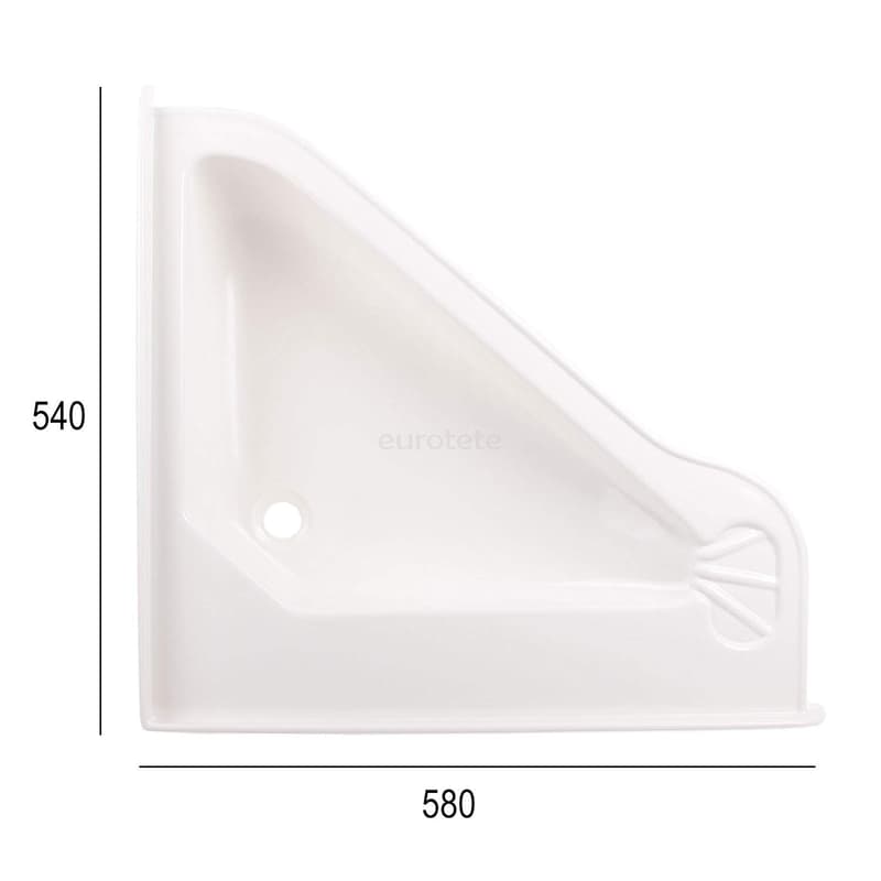 Lavabo 580 x 540 x 120 mm autocaravana 1