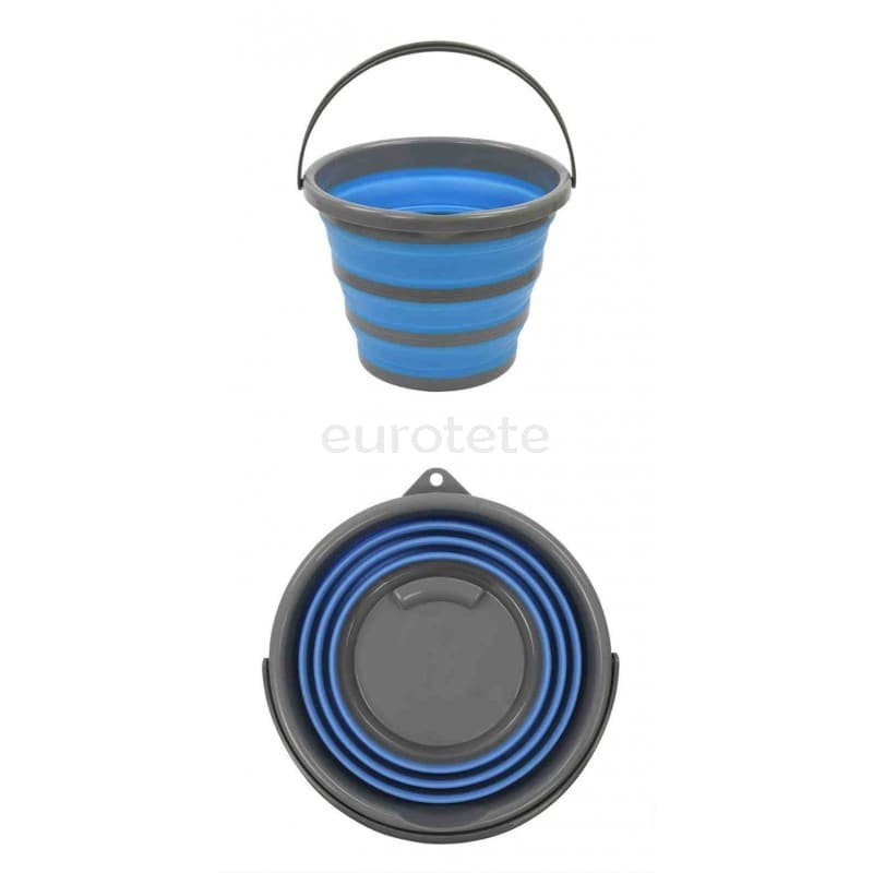 Cubo plegable silicona 10 litros camping  - A0016231 - Eurotete