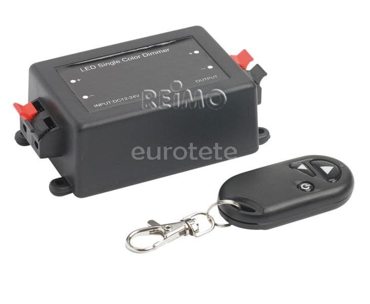 Regulador de 12 Voltios con mando a distancia para luces LED monocolor o regulables  - 9134317 - Eurotete