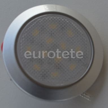 Plafon led 7 cm blanco y azul cromado a 12 voltios  - 835491 - Eurotete