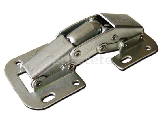 Bisagra con amortiguador y sin cazoleta para puertas armario autocaravana o caravana  - A0008276 - Eurotete