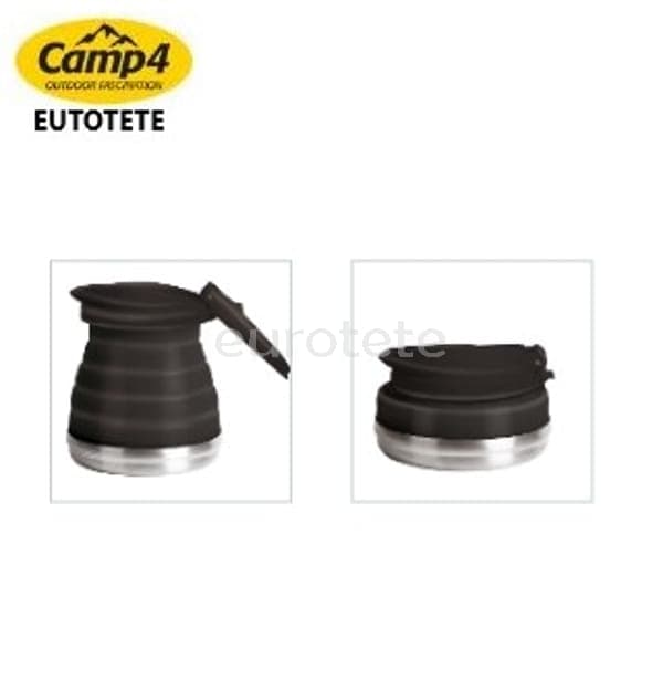 Hervidor de agua plegable Camp4 negro de silicona 3