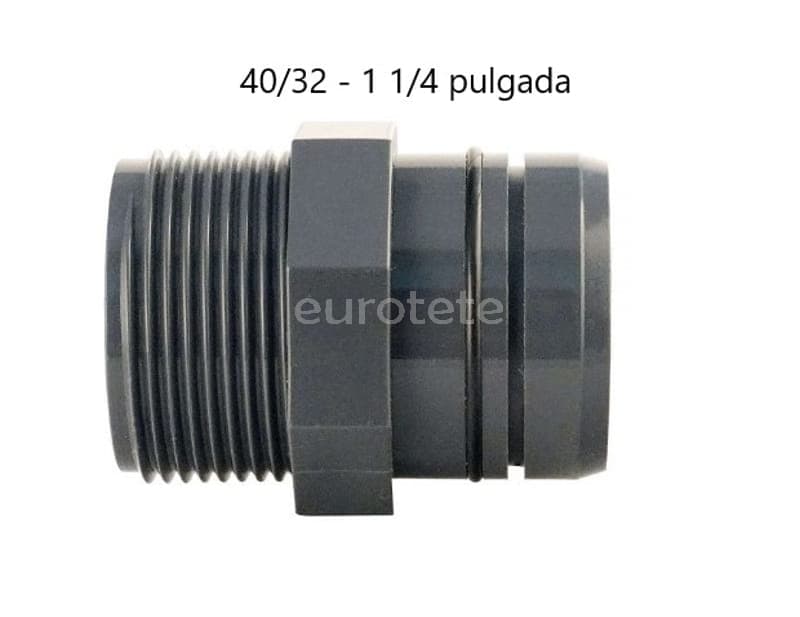 Racor Lilie 40 / 32 - 1 1/4 pulgada conector tubo recto