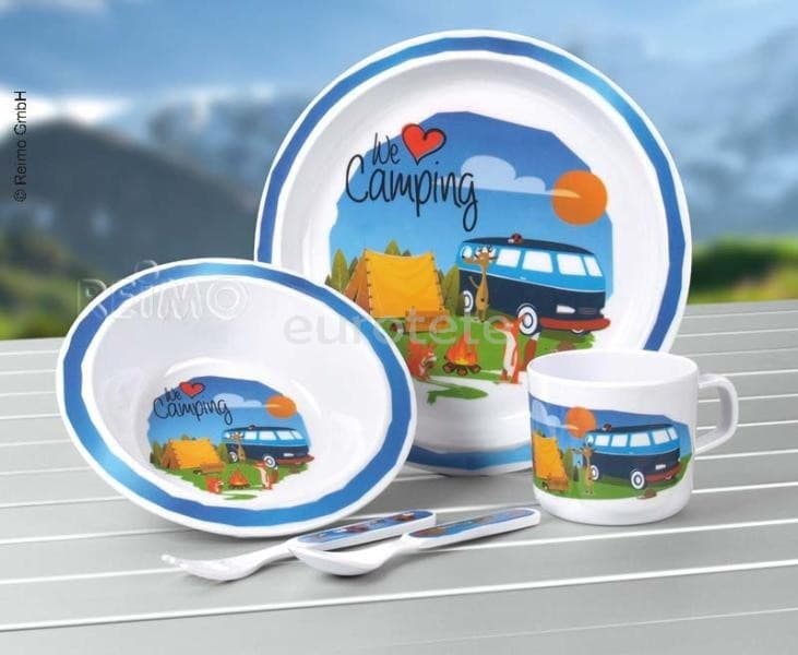 Vajilla infantil camper melamina We camping  - 91798 - Eurotete