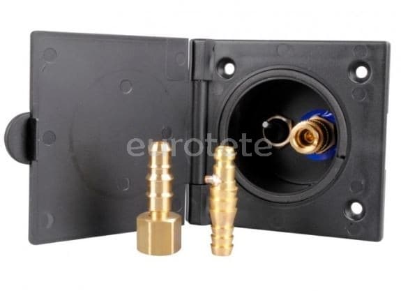 Toma ducha RK Reich negra exterior camper  - 632101 - Eurotete