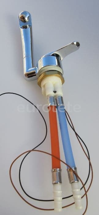 Grifo abatible Twist agua fria y caliente conexion tubo agua  - 630710 - Eurotete