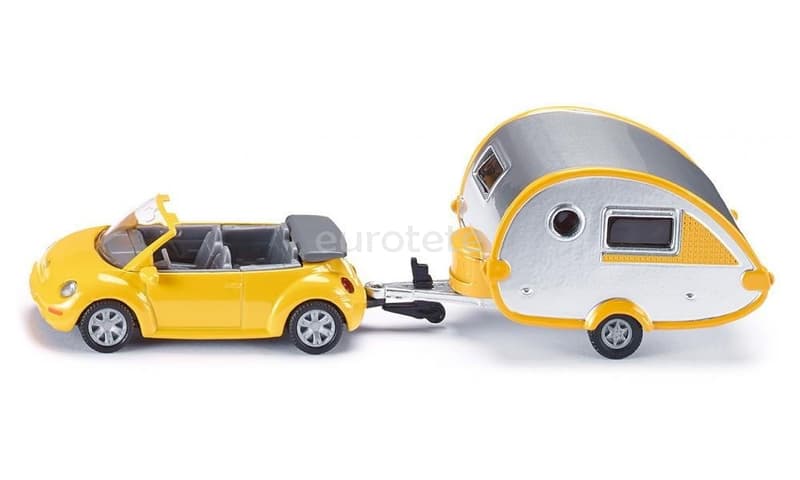 VW cabriolet con caravana miniatura juguete  - 67122 - Eurotete