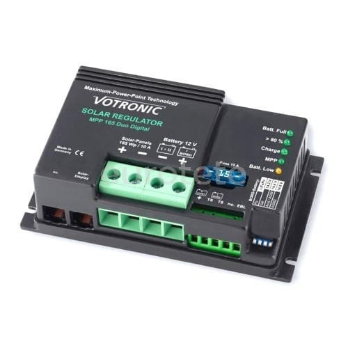 Votronic regulador solar MPP 165 Duo Digital placa solar para autocaravana caravana o camper 1