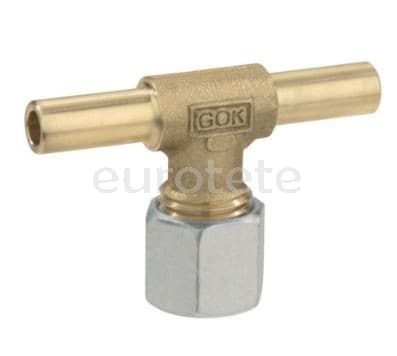 Racor Gok 8-8-8 adaptador conexion gas