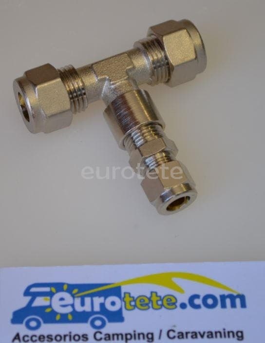 10 mm - 8 mm - 10 mm T empalme racor instalacion gas autocaravana 1
