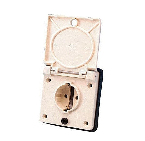Enchufe exterior schuko ABL con tapa conexion rapida  - 82038 - Eurotete