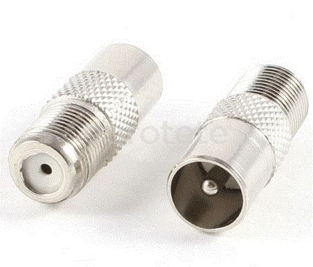 Conector IEC antena M/F 5 mm television 1