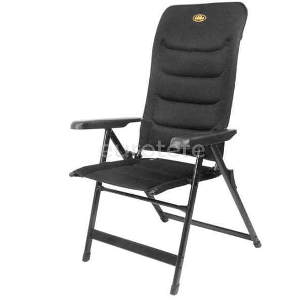 Silla plegable negra Malaga Breeze con 6 posiciones Camp4  - 910098 - Eurotete