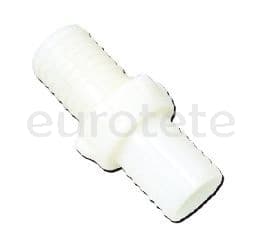 Racor 25 mm de 2 piezas recto tubo a tubo