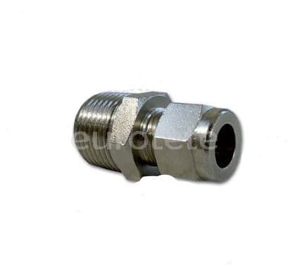 Racor 8 mm recto rosca macho 3/8 a tubo gas 8 mm autocaravana 1