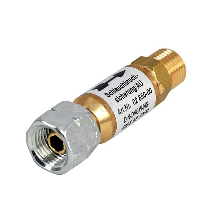 Proteccion contra rotura manguera Gas G 1/4 LH-ÜM x G 1/4 LH-KN 30 mbar SBS / AU  - 751073 - Eurotete