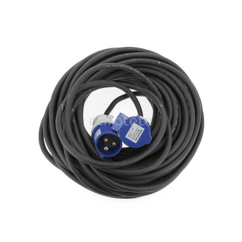 Alargo 15 metros de cable electrico con 3 clavijas monofasico  - 427029 - Eurotete