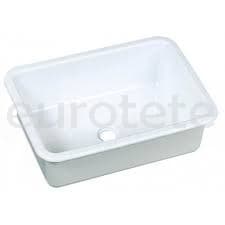 Fregadero 37 X 26,5 cm blanco  - 210804 - Eurotete
