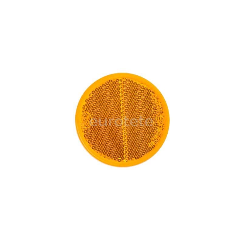 Reflector naranja adhesivo Ø 56 pegatina para caravana, remolque u otros
