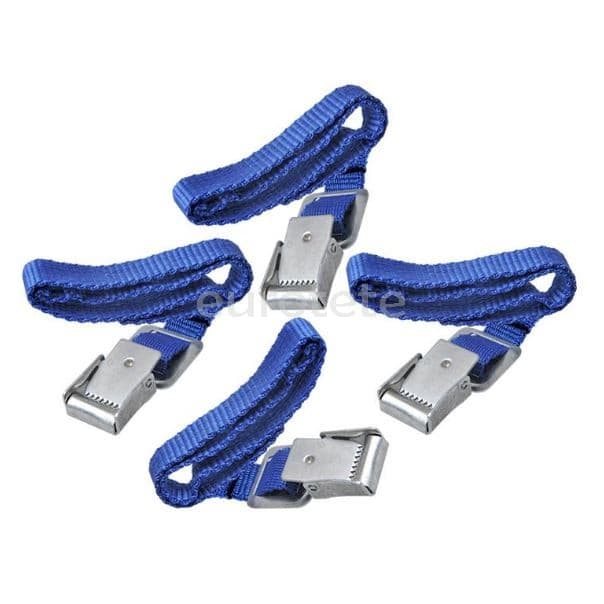 Correa de 40 cm con 4 unidades para sujetar rueda bicicleta en portabicleta de autocaravana  1