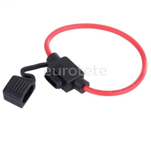 Portafusible mini Awg para fusibles de cuchilla en linea de calibre 12 voltios 1