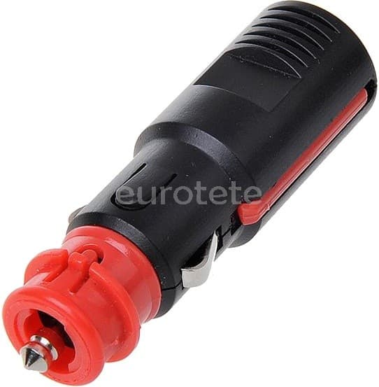 Enchufe universal encendedor cigarrillos a 12 voltios o 24 voltios conector macho de toma mechero  - 82001140 - Eurotete