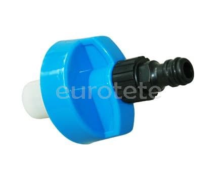 Tapon azul con conexion rapida de la manguera agua Portland  - 399200 - Eurotete