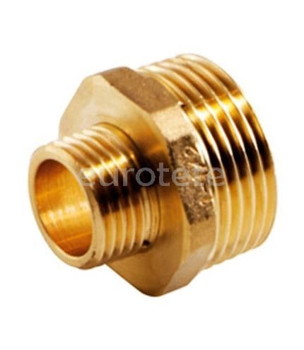 Machon 1/2 rosca macho a 1/4 rosca macho reduccion para manguera y conexiones