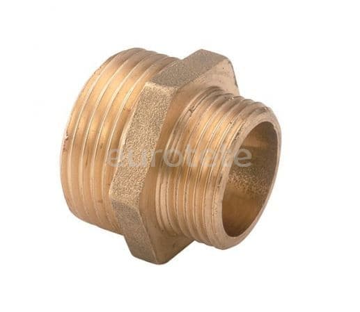 Machon 1/2 rosca macho a 3/8 rosca macho reduccion para manguera y conexiones