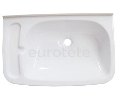 Lavabo 47 x 30 cm blanco rectangular para el baño