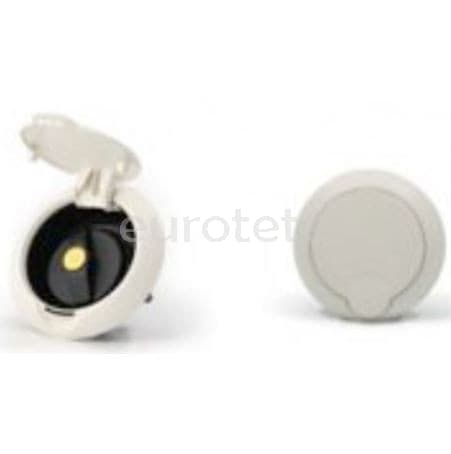 Bocana gasoil fap con tapon negro y tapa redonda blanca para llenado toma exterior 1