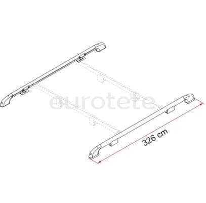 Fiamma Roof Rail barra para techo autocaravana o caravana 1