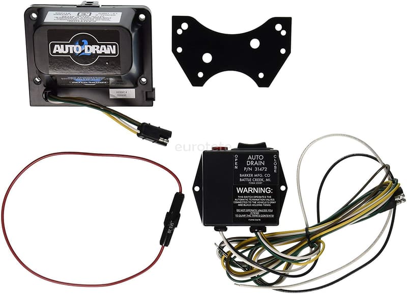 Valvula electrica 3 pulgadas a 12 voltios para aguas grises para el drenaje autocaravana para aguas grises para el drenaje autocaravana  - 65242 - Eurotete