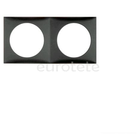 Berker marco doble gris antracita negro para interruptor electricidad  - 83151 - Eurotete