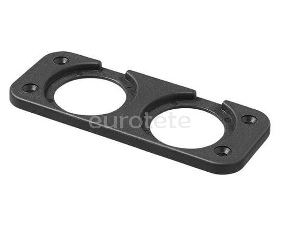 Usb marco doble para empotrar voltimetro, toma universal o puerto usb 1