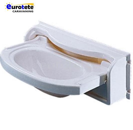 Lavabo frontal pared plegable camper 1