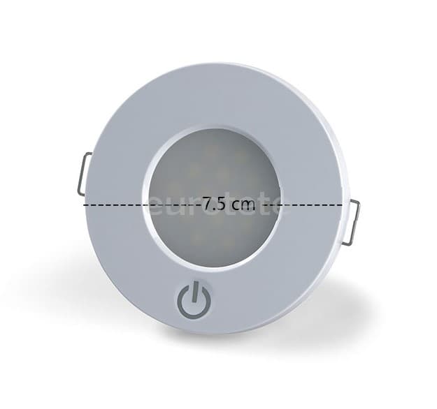 Plafon led 7.5 cm blanco interruptor tactil 14 LED